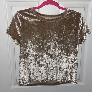 Crushed Velvet Top from Hollister